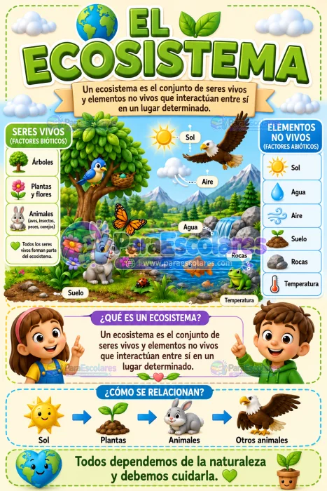 Póster Escolar El Ecosistema